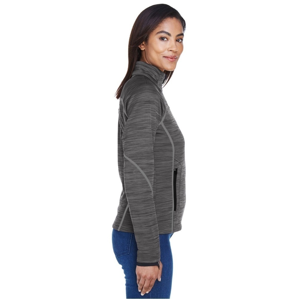 North End Womens Flux Melange Bonded Fleece Jacket size M - Picture 4 of 8